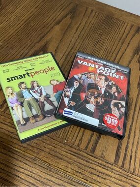 Smart People & Vantage Point DVD Movie Lot - Dennis Quaid Sigourney Weaver